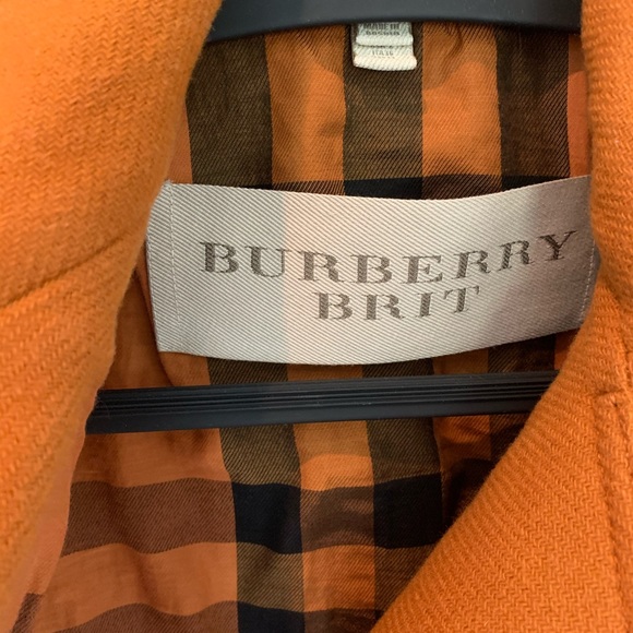 Rust orange Burberry moto jacket - Picture 3 of 3